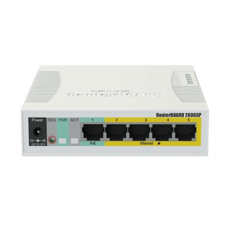 Switch MikroTik RB260GSP 4-portowy