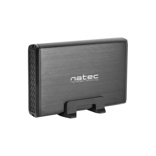 Kieszeń HDD zewn. SATA/IDE NATEC RHINO 3.5" USB 2.0 ALU BLACK SLIM