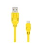 Kabel USB 2.0 eXc WHIPPY USB A(M) - USB 3.1 TYPU C(M) 5-pin, 0,9m, żółty