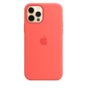 Etui iPhone 12/12 Pro Silikonowe z funkcją MagSafe - różowy cytrus