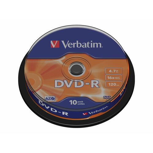 DVD-R Verbatim 4,7GB 16x 10szt. spindle AZO