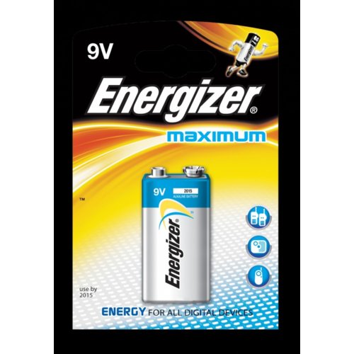 Energizer Bateria Maximum Alkaliczna 9V 6LR61 2 szt. blister