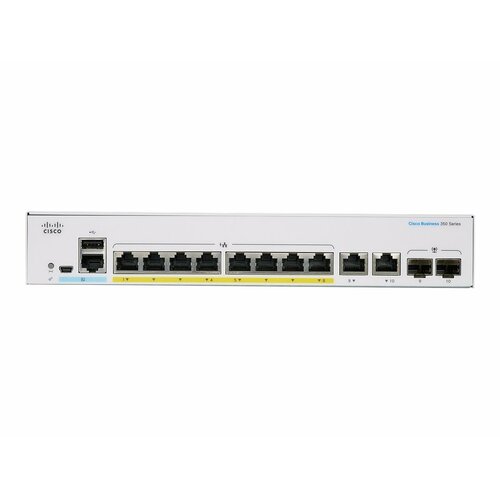 Switch Cisco CBS350-8FP-2G-EU 12-portowy
