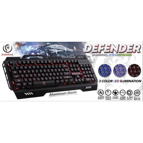 REBELTEC Klawiatura Defender keyboard RBLKLA00019