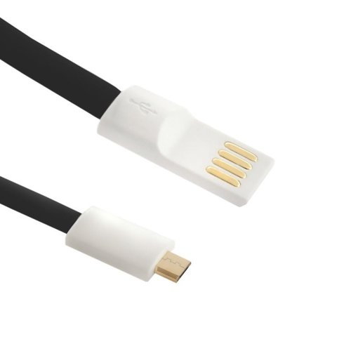 Kabel USB Qoltec / MicroUSB męski | płaski | 0.5m | Quick charge