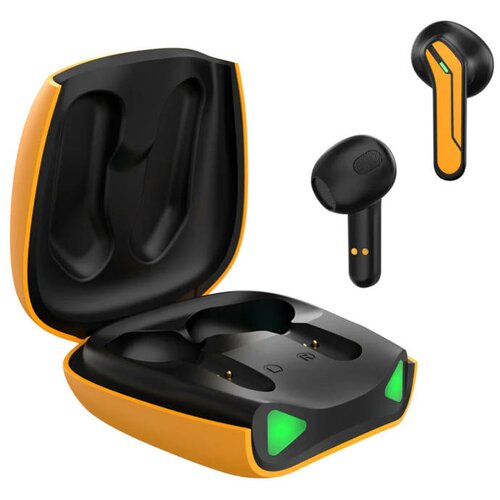 Słuchawki bezprzewodowe Kumi Mech X2 Pro żółte