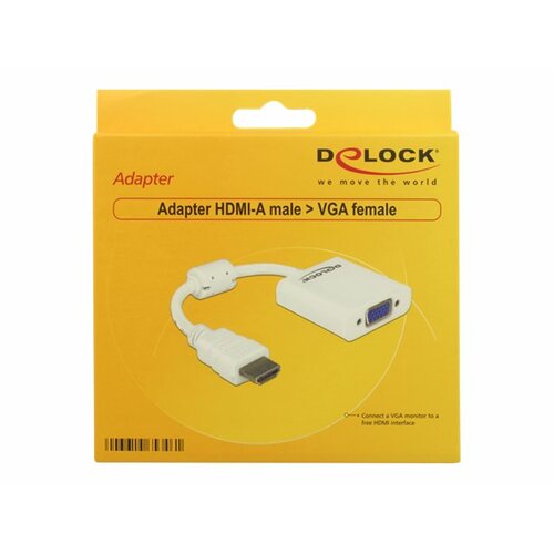 Delock Adapter HDMI-A(M)->VGA(F)