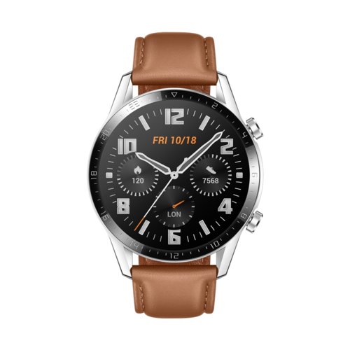 Smartwatch HUAWEI WATCH GT 2 Srebrny/Brązowy Classic