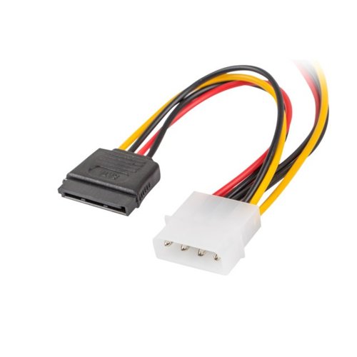 LANBERG Kabel Molex zasilający - SATA x2 M/F 15cm