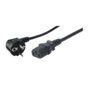 Kabel zasilający LogiLink CP095 Schuko > C13 VDE czarny 3m