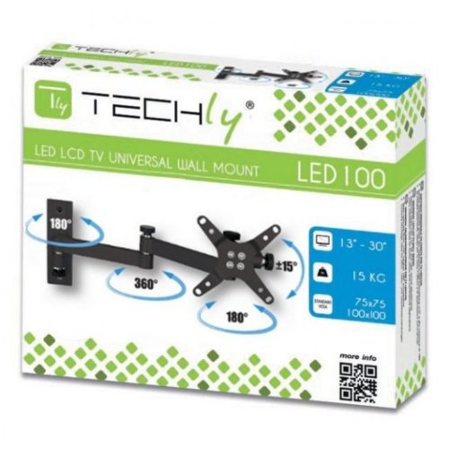 Uchwyt ścienny LCD/LED Techly 13-30" czarny 