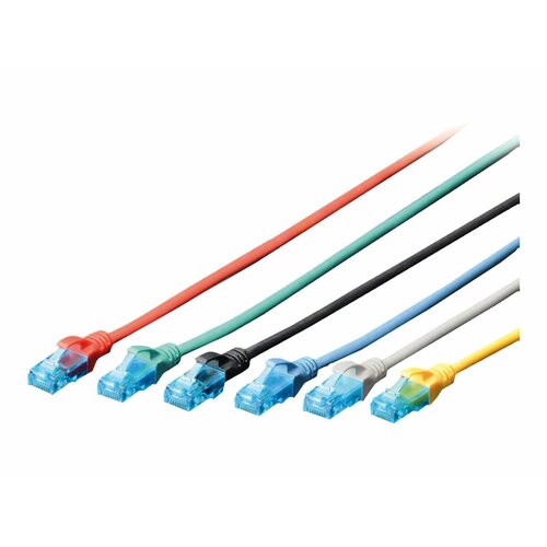 Patch cord DIGITUS UTP kat. 5e 0,25m PVC zielony