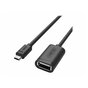 Kabel OTG Unitek USB 2.0 AF do microUSB BM; Y-C438GBK