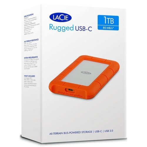 LaCie Rugged 1TB USB 3.1 2,5'' STFR1000800