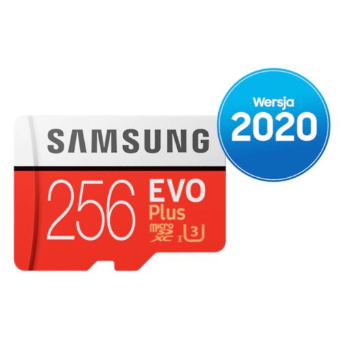 Karta pamięci SAMSUNG EVO Plus (2020) 256GB microSD + Adapter
