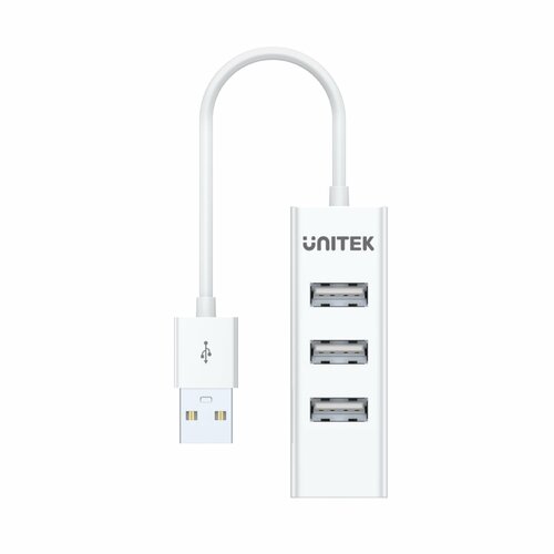 Hub Unitek 4x USB 2.0 mini biały Y-2146
