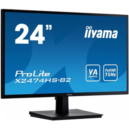 Monitor IIYAMA 24" X2474HS-B2 VA,HDMI,DP,głośniki