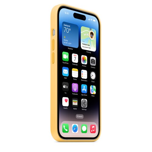 Etui silikonowe Apple MagSafe żołte na iPhone 14 Pro