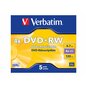 Verbatim DVD+R 4x 4.7GB 5P JC Matt Silver 43229