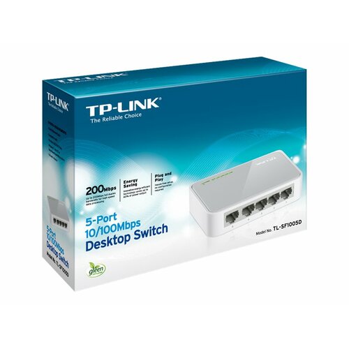 TP-Link Przełšcznik TL-SF1005D 5xTP 10/100Mbps switch