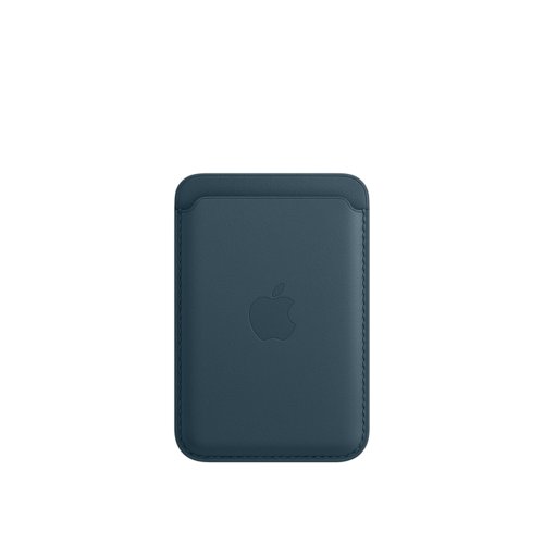 Skórzany portfel do iPhone Leather Wallet z funkcją MagSafe - bałtycki błękit