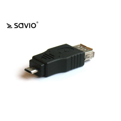 Adapter USB SAVIO CL-15 USB 2.0-żeński - micro USB-B męski