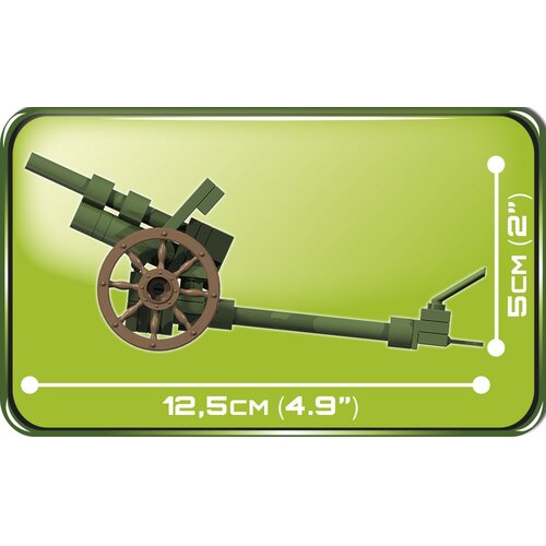 Cobi Klocki Armia 50 elementów Haubica Polowa Howitzer 100 mm Wz.1914/19P