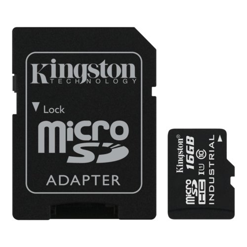 Karta pamięci Kingston Industrial microSDHC 16GB UHS-I Czarna