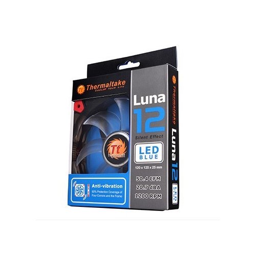 Thermaltake Wentylator - Luna 12 LED Blue (120mm, 1200 RPM) BOX
