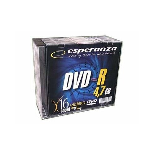 DVD-R ESPERANZA 16x 4,7GB (Slim 10)