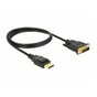 Kabel adapter Delock DisplayPort v1.2A - DVI-D (24+1) M/M 1m czarny Single Link