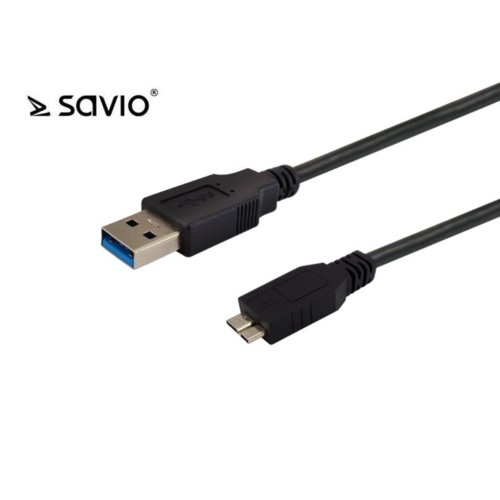 Kabel USB 3.0 A (M)-USB Micro 3.0 Typ B (M)SAVIO CL-102 