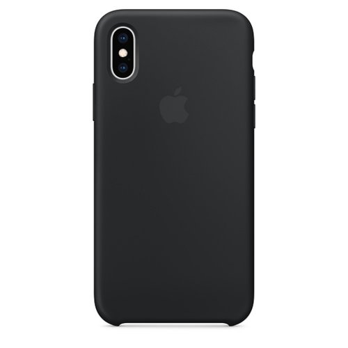 Apple Etui silikonowe iPhone XS - czarne