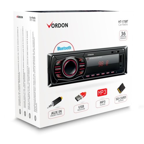 Vordon RADIO SAMOCHODOWE HT175 BT/USB/SD/AUX IN/4x45W