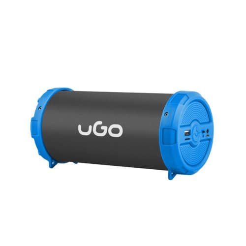 Głośnik bezprzewodowy bluetooth UGO mini Bazooka czarno-niebieski USB/TF/AUX 5W