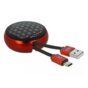 Kabel Delock na szpuli USB 2.0 Typ-A USB Type-C™ 85819 czerwony