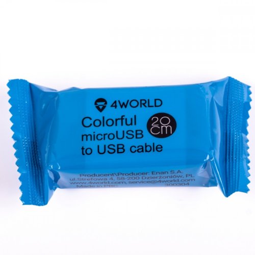 4world Kabel do przesyłu danych USB 2.0 długość 20 cm