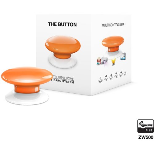 Inteligentny przycisk Fibaro FGPB-101-8  ZW5 The Button wewnętrzny pomarańczowy