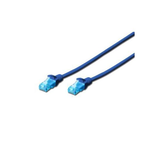 Patch cord DIGITUS UTP kat. 5e 2m PVC niebieski