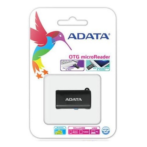 Adata USB OTG MICROSD CARD READER  BLACK