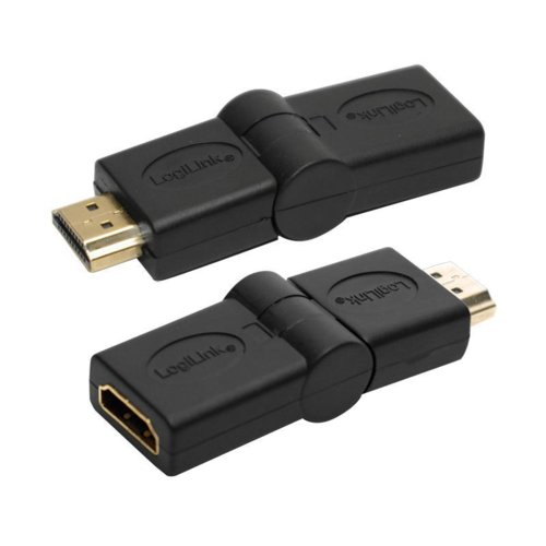 LogiLink Adapter kątowy HDMI typ A męski do żeński