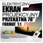 4World Ekran Projection screen+switch178x178 (1:1)