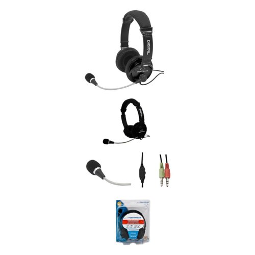 Esperanza Słuchawki stereo z mikrofonem i regulacją głośności EH104