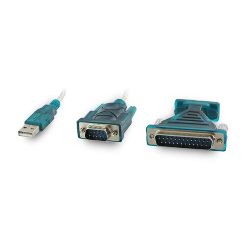 4world Adapter USB2.0 do RS232 DB9M DB25M