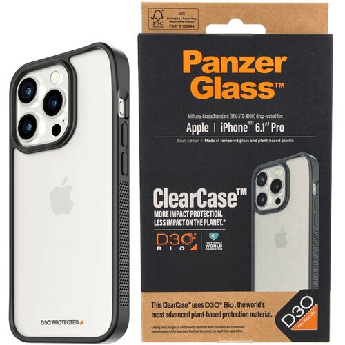 Etui PanzerGlass ClearCase iPhone 15 Pro antybakteryjne