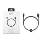 AUKEY CB-AL1 Black nylonowy szybki kabel Quick Charge Lightning-USB | 1.2m | certyfikat MFi Apple