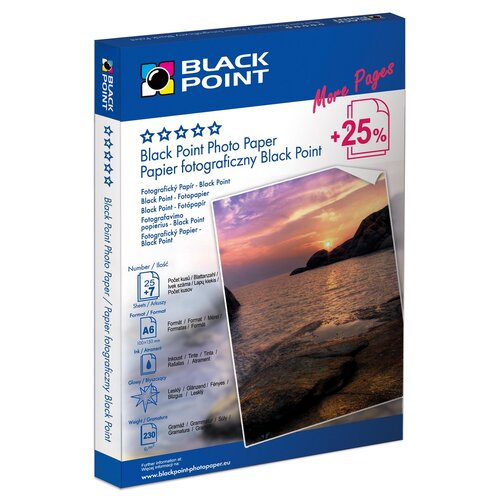 Papier fotograficzny Blackpoint PFA6G230A A6 Błyszczący