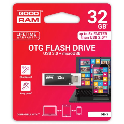 GOODRAM OTN 32GB 140/25 MB/s USB3.0 Black