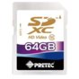 Pretec 64GB SDXC class 10 (33MB/s, 21MB/s) Secure Digital eXtended Capacity