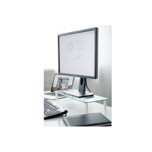 Szklana podstawa dla monitora, DIGITUS powierzchnia robocza: 56x21cm, max. obciążenie 20kg